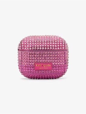 kate spade Pink Crystal-Embellished Gen 3 AirPods Case